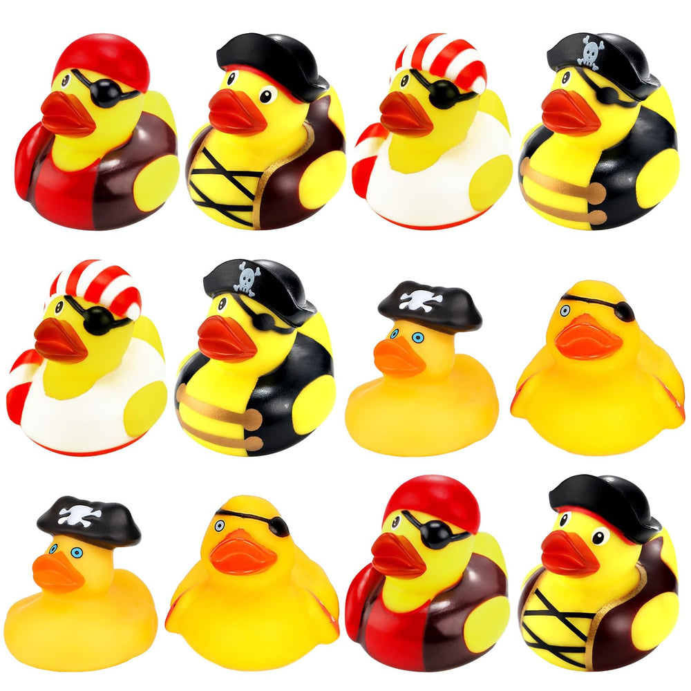 BOZILY 12-pack pirate ducks for baby bath time.