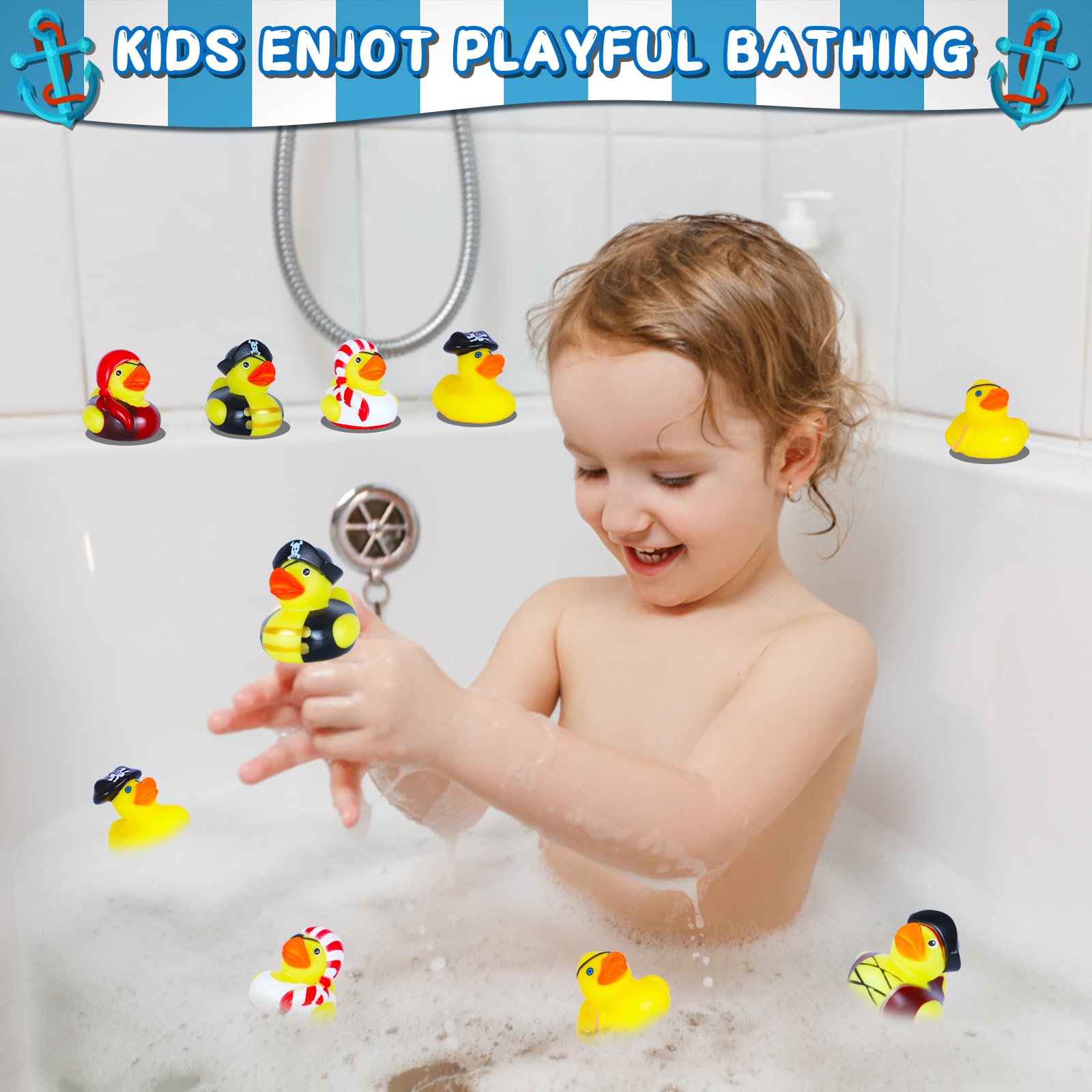 BOZILY ducks ready for ducking games and playful bath decor.