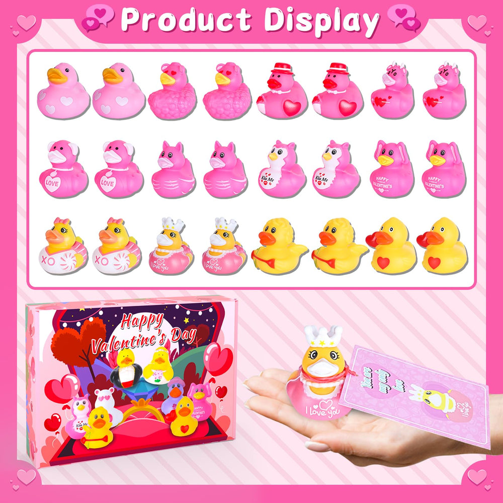 BOZILY Mimi Duckies with cards offer a personal keepsake for classmates