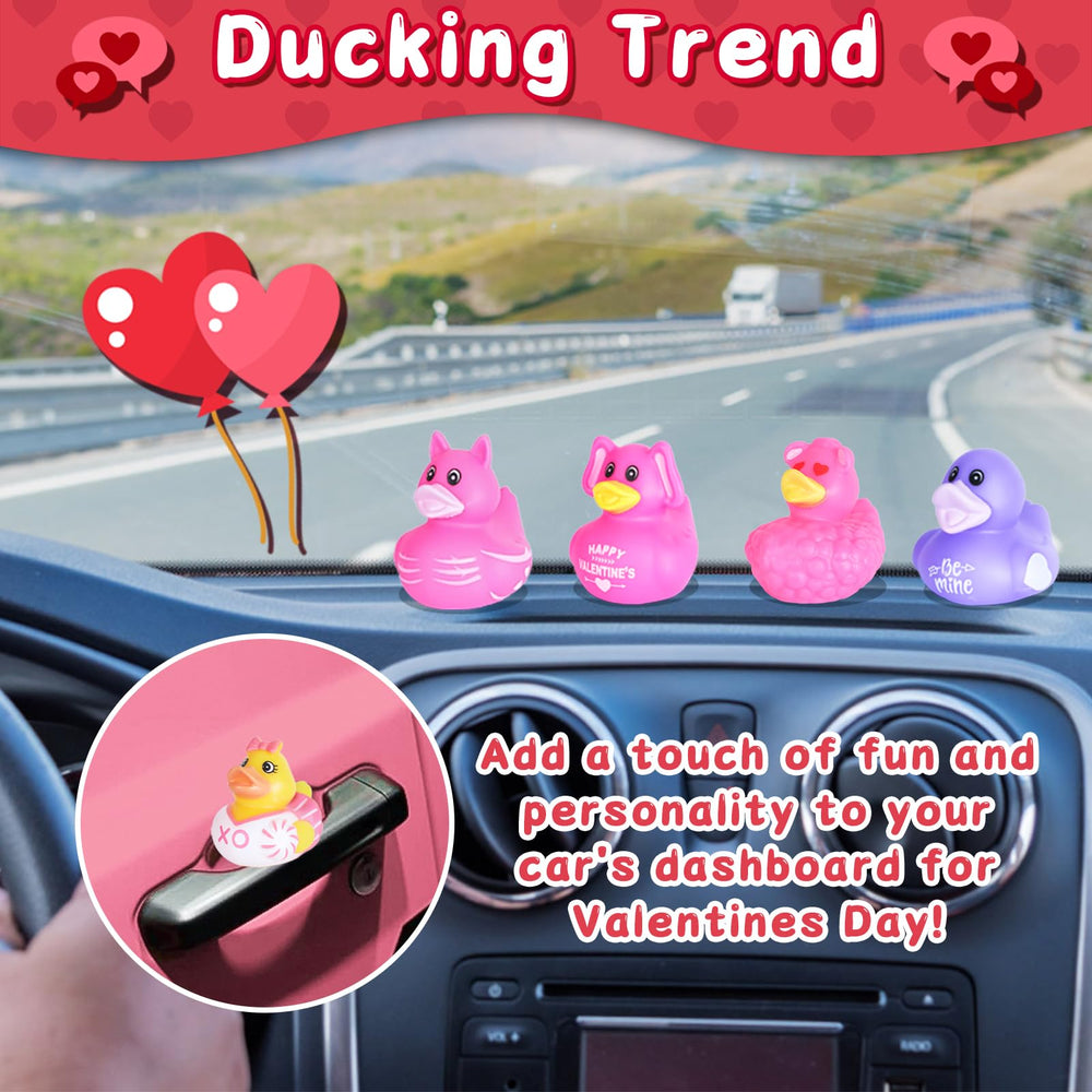 BOZILY valentines ducks with gift tags for easy goodie bags.