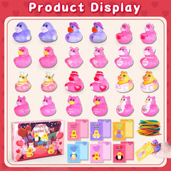 BOZILY ducks in vibrant colors, perfect for party favors.