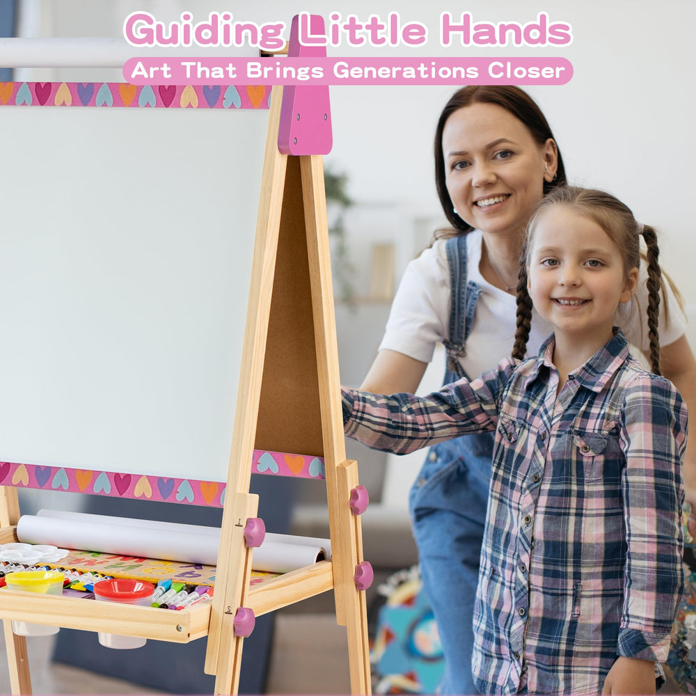 BPMFKID 3-in-1 easel height adjustment grows with children