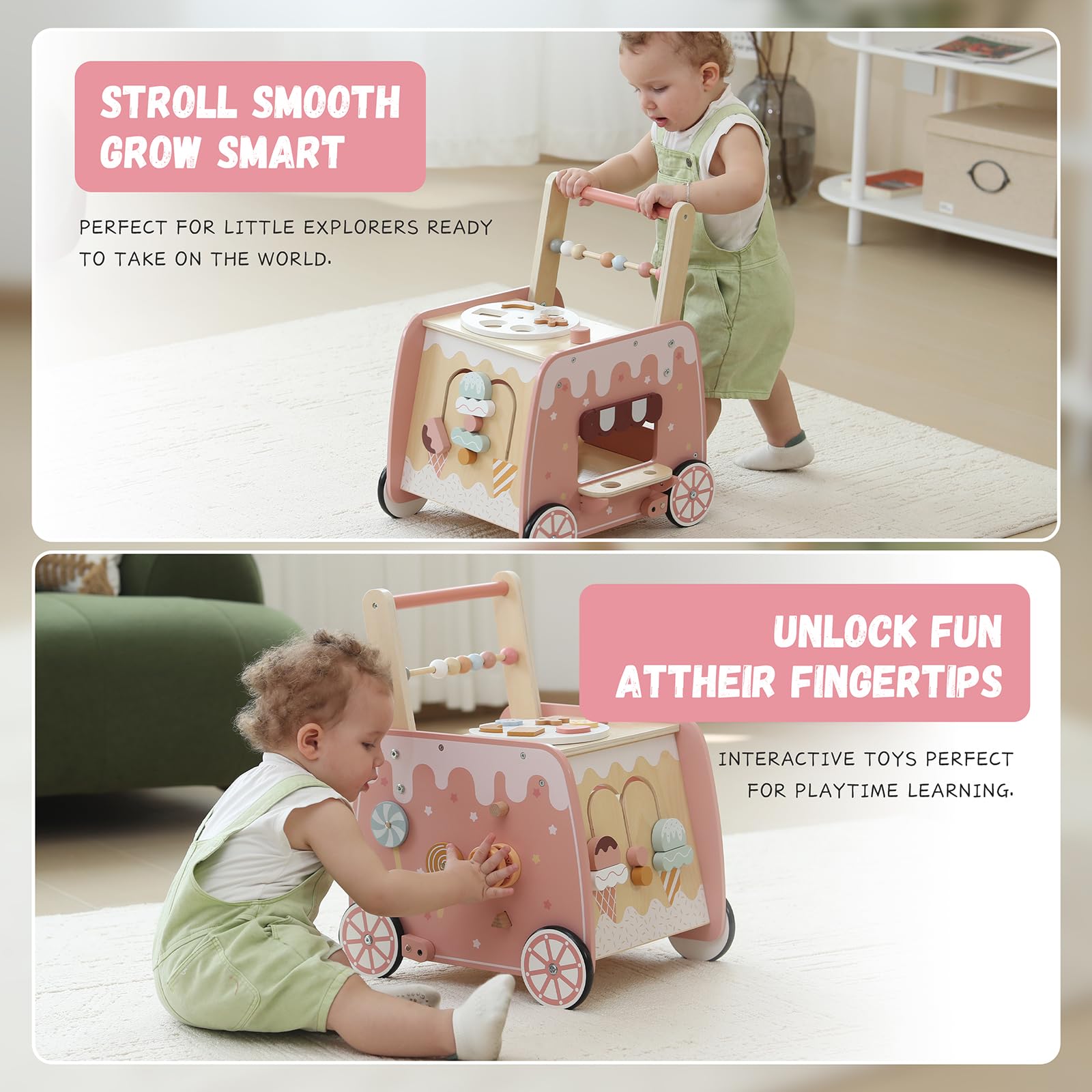 BpmfKid lollipop rotary gear provides tactile feedback during movement.