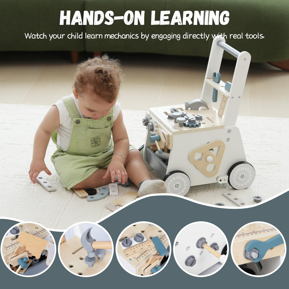 Bpmfkid wooden walker gift-ready packaging, ideal for birthdays or holidays.