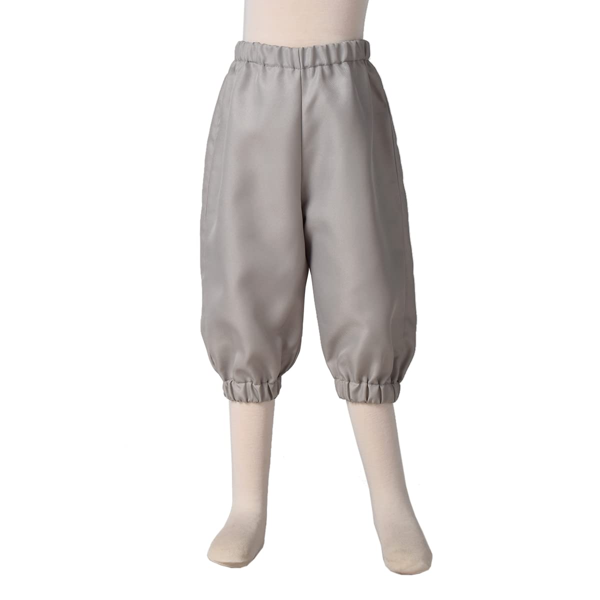 BPURB Boys Colonial Costume knicker pants grey – elastic waist offers adjustable, comfortable wear