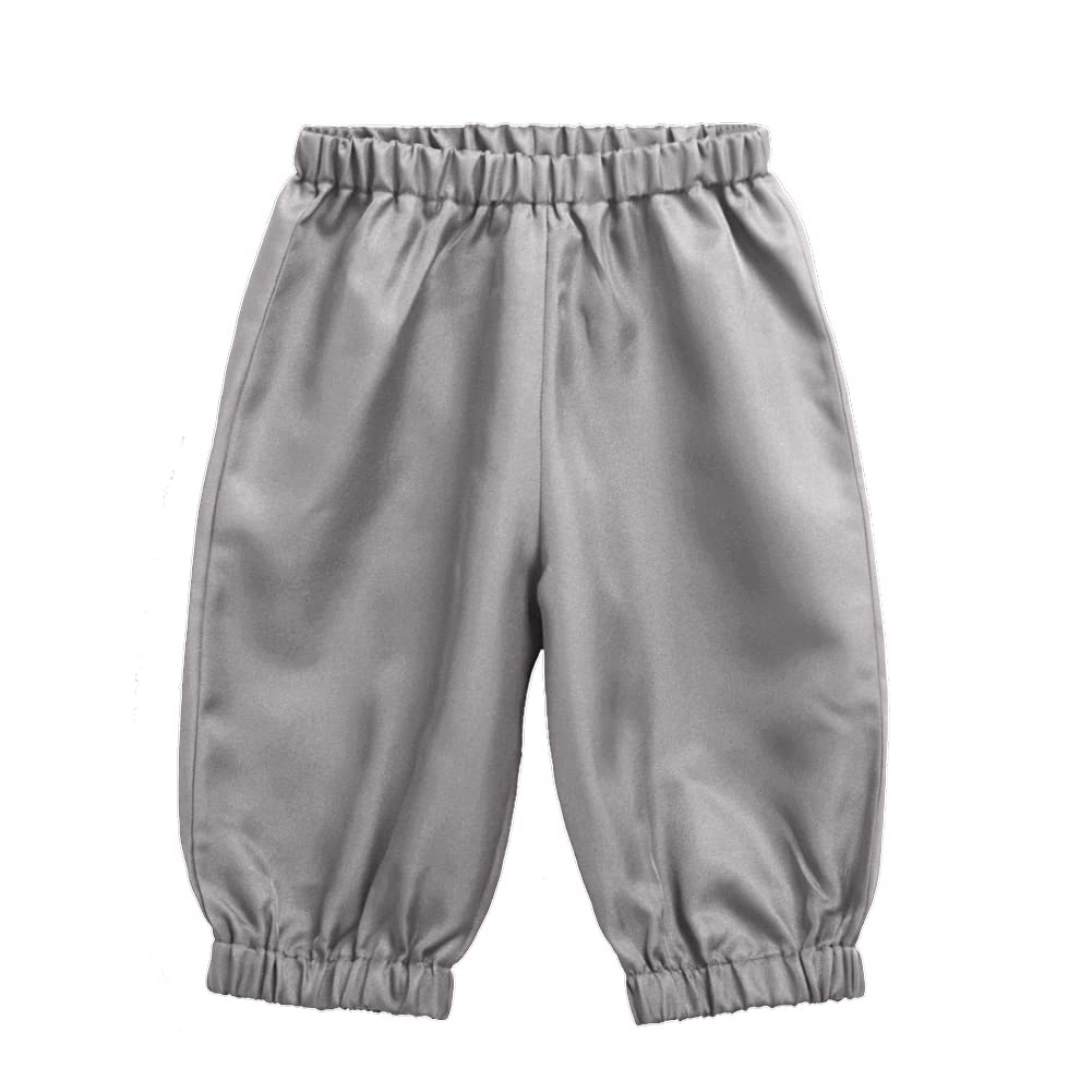 BPURB Boys Colonial Costume knicker pants grey – front view shows classic colonial silhouette