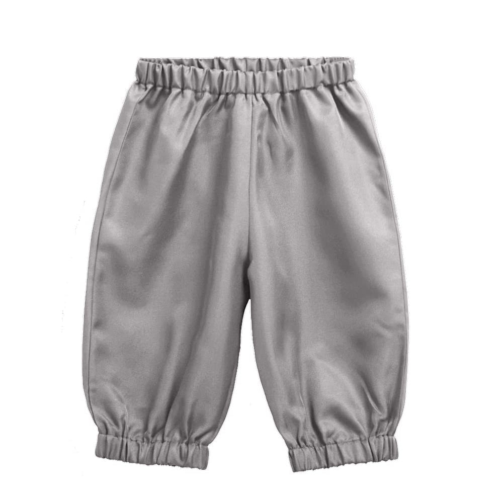 BPURB Boys Colonial Costume knicker pants grey – front view shows classic colonial silhouette
