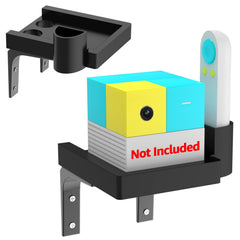 BQDQYBS wall-mounted Nex shelf keeps console stable and organized.