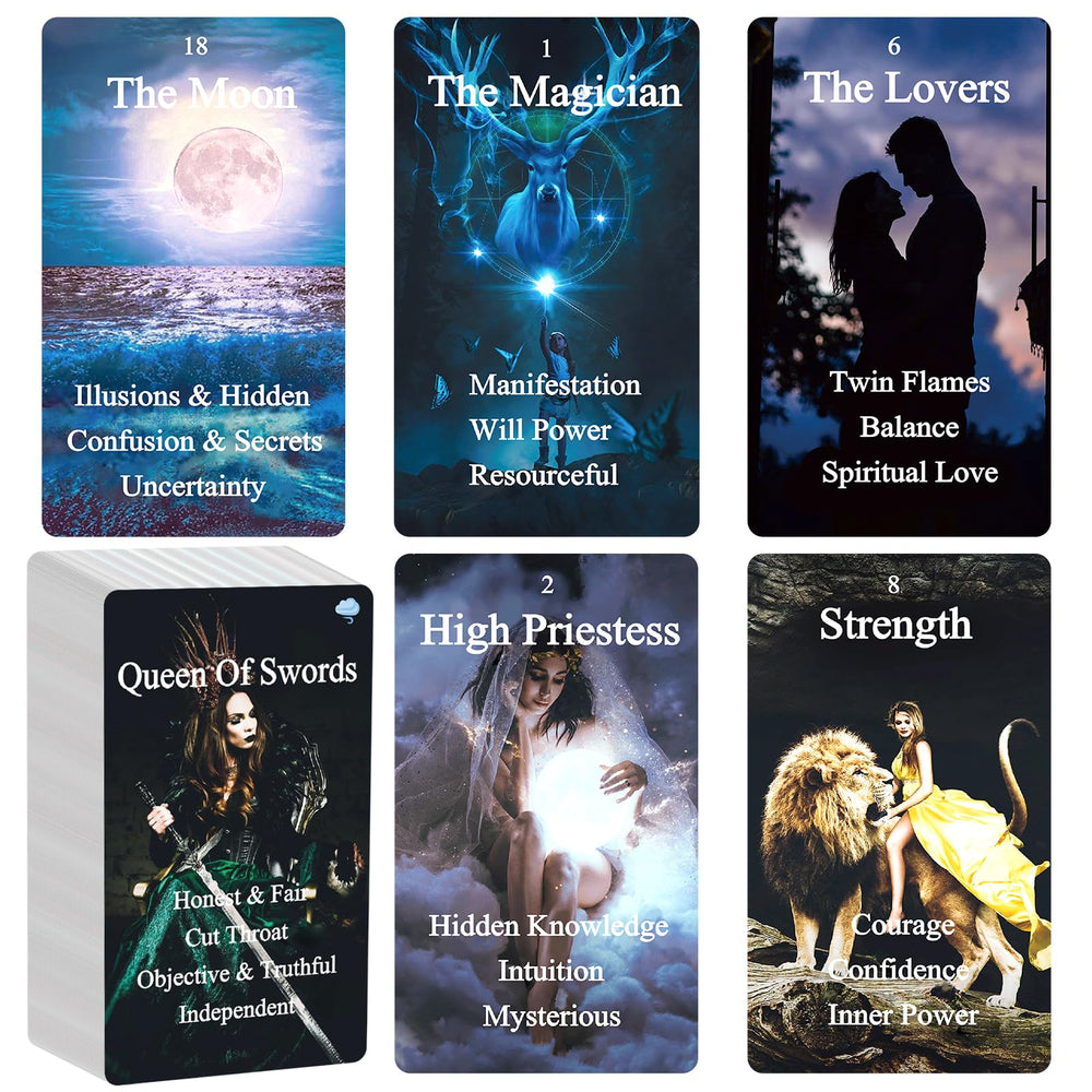 BQLXBABLT beginner tarot deck with emotional photographs to deepen meanings