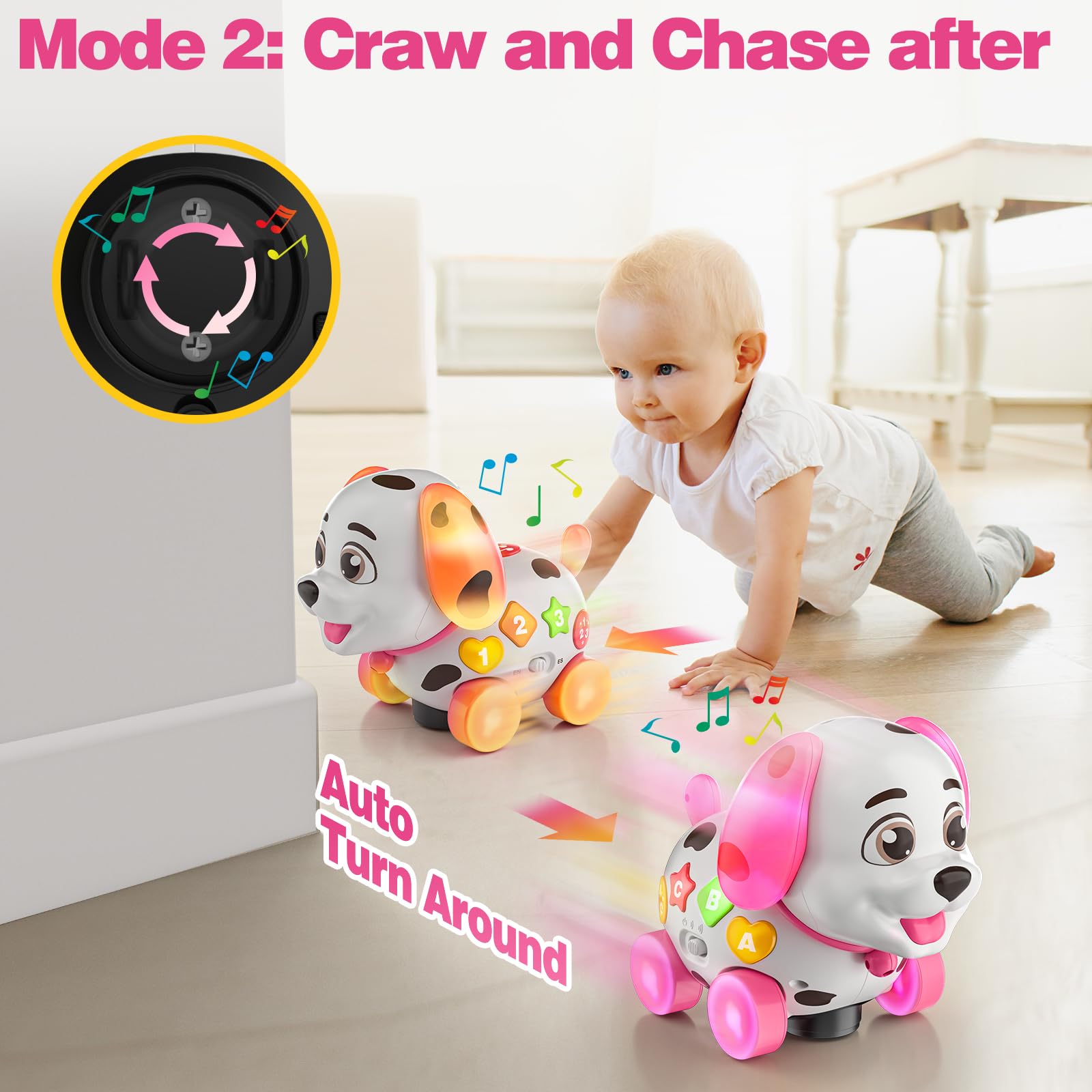 BQU Bilingual educational toy with big buttons for early language learning.