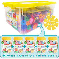 Brain Flakes ball build using rotators with an idea booklet for guidance