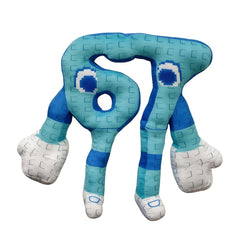 Brainrot Plush front view in blue 67, soft and cuddly for cozy moments.