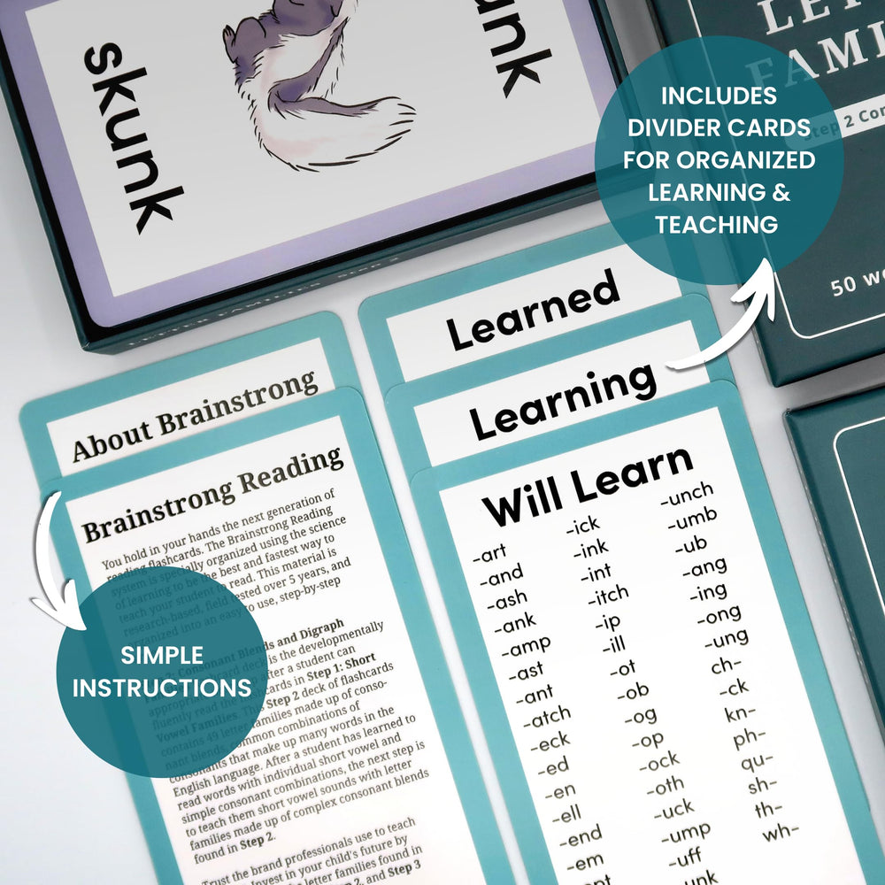 Brainstrong 750 phonics words clear instructions for parents enhance home learning sessions.