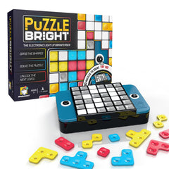 Brainwright Puzzle Bright device-lit display promotes immersive light-up puzzle play.