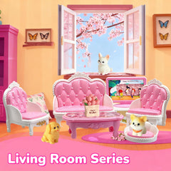 BRAITEN Dollhouse bedroom furniture—sleek details spark imaginative room layouts