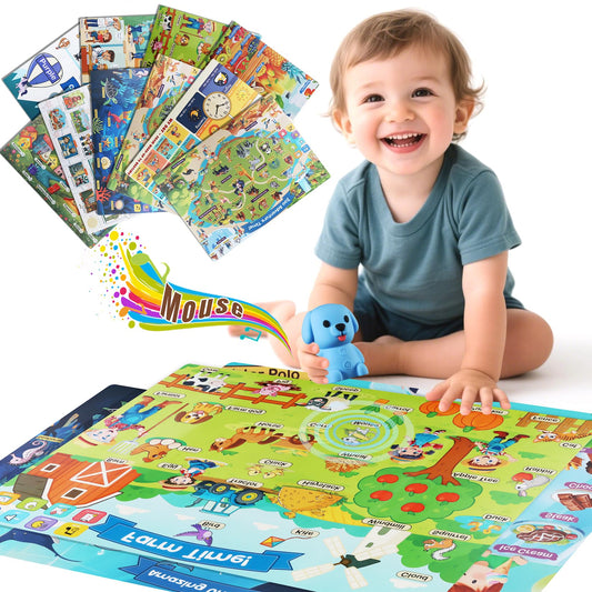 Brakverla learning poster with talking pen demonstrates interactive learning for toddlers.