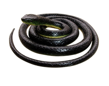 Brandon-super Realistic Rubber Snake 52in, full-body view for garden deterrence.