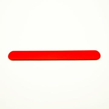 Brandwinlite red slap bracelets as carnival rewards and incentives.