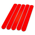 Brandwinlite silicone slap bracelets in red—durable kid-friendly wristbands for playtime.