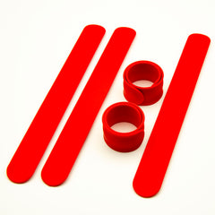 Brandwinlite red slap bracelets for party favors and festive events.