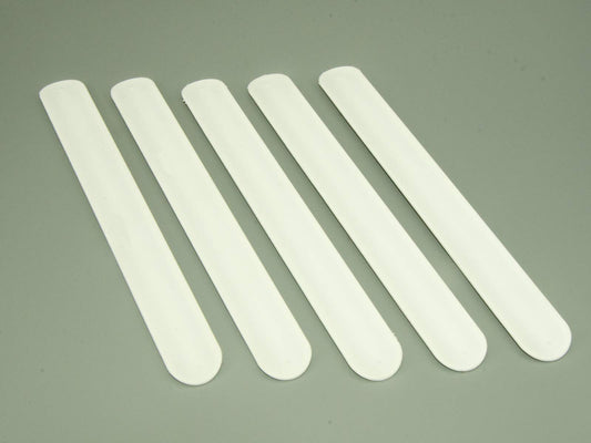 BRANDWINLITE silicone slap bracelet white 5-pack, durable wristband for play and rewards