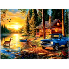 BraniacBits deer forest puzzle artwork for a relaxing family night