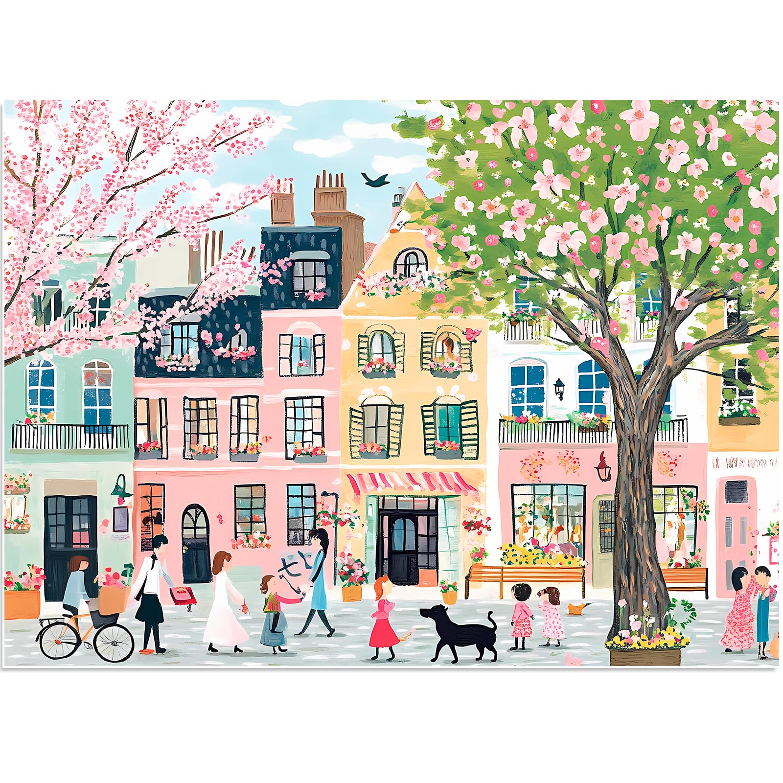 BraniacBits Pink Garden puzzle box front showing vibrant, eco-friendly packaging.