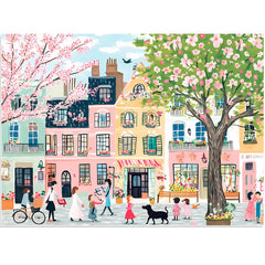 BraniacBits Pink Garden puzzle box front showing vibrant, eco-friendly packaging.