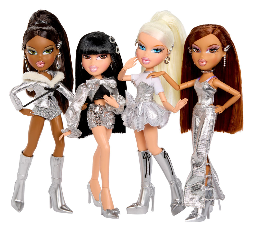Bratz Charmz packaging in silver display for premium presentation