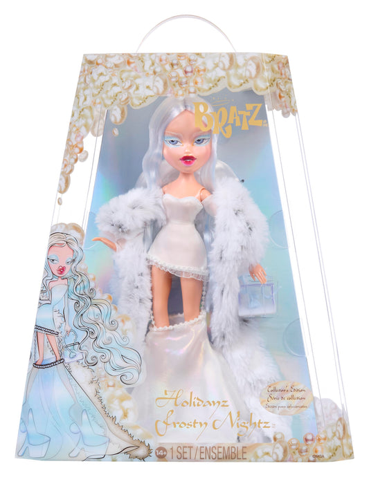 Bratz Frosty Nightz Cloe dress detail for icy couture display.