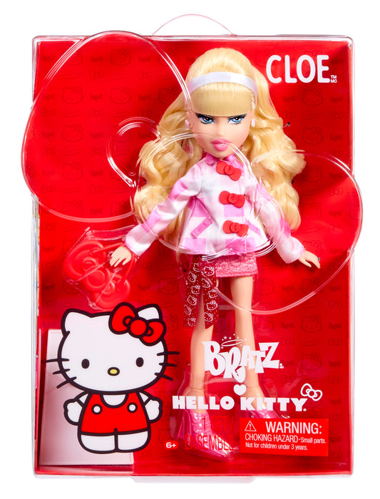 Bratz x Hello Kitty Cloe doll front view for display and imaginative play