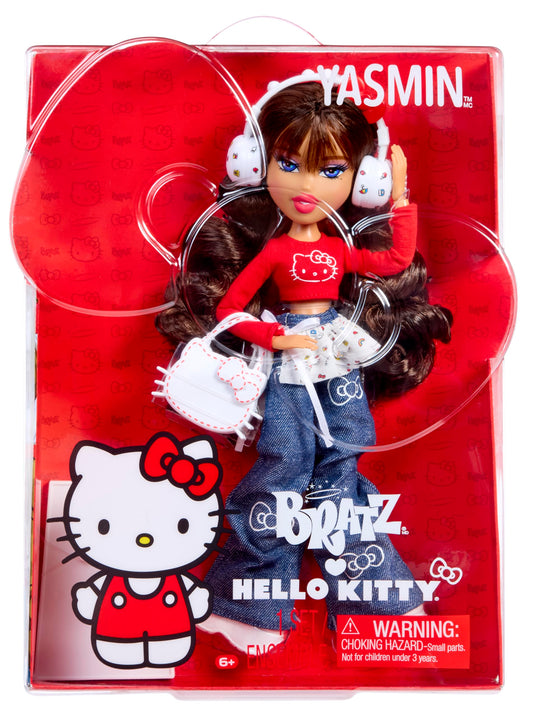 Bratz Hello Kitty Yasmin doll with accessories, ready for display and play.