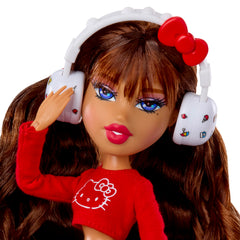 Bratz Hello Kitty headphones with a red bow and purse add cute flair.