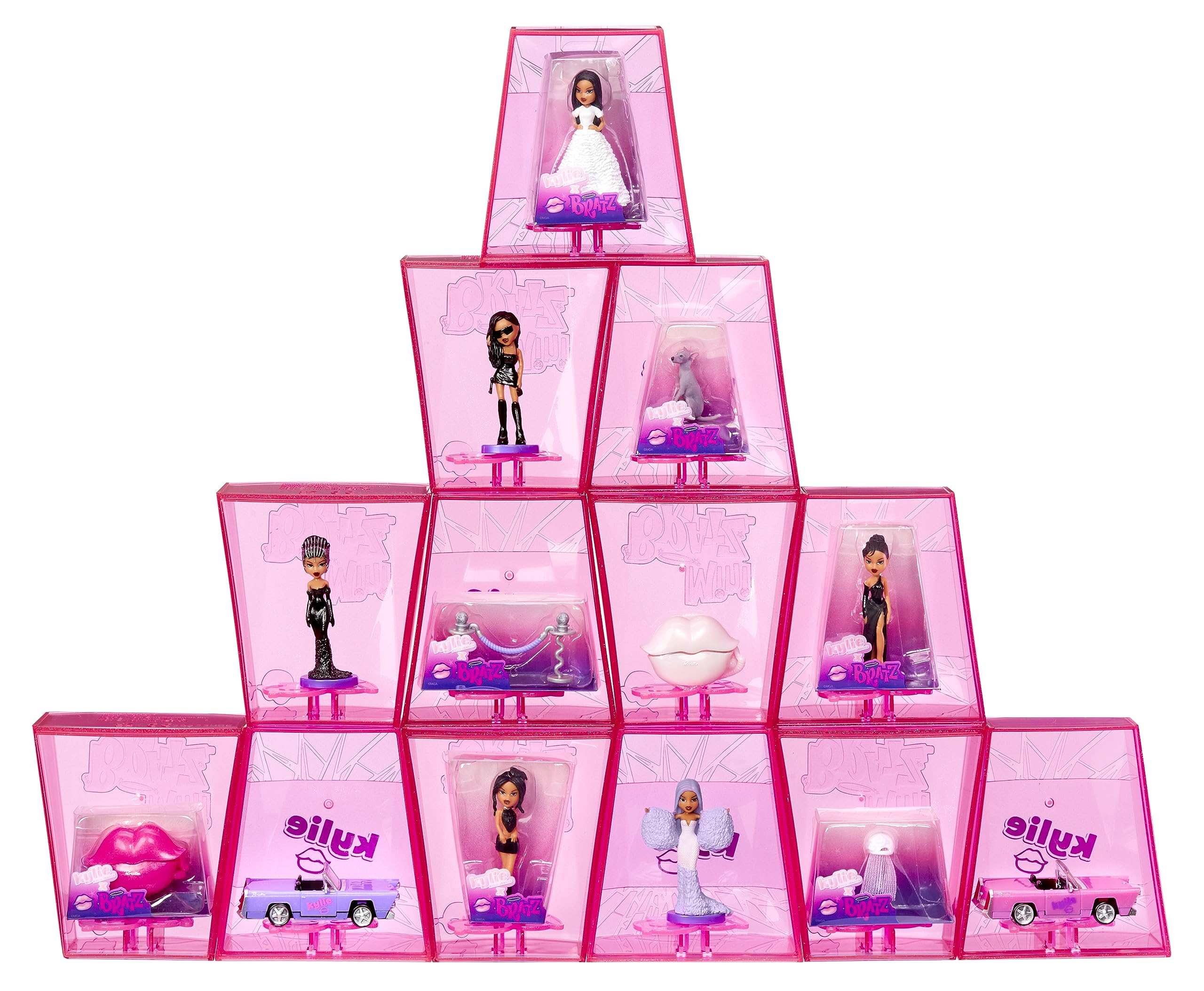 Bratz x Kylie mini accessory: lip phone, playful display accent