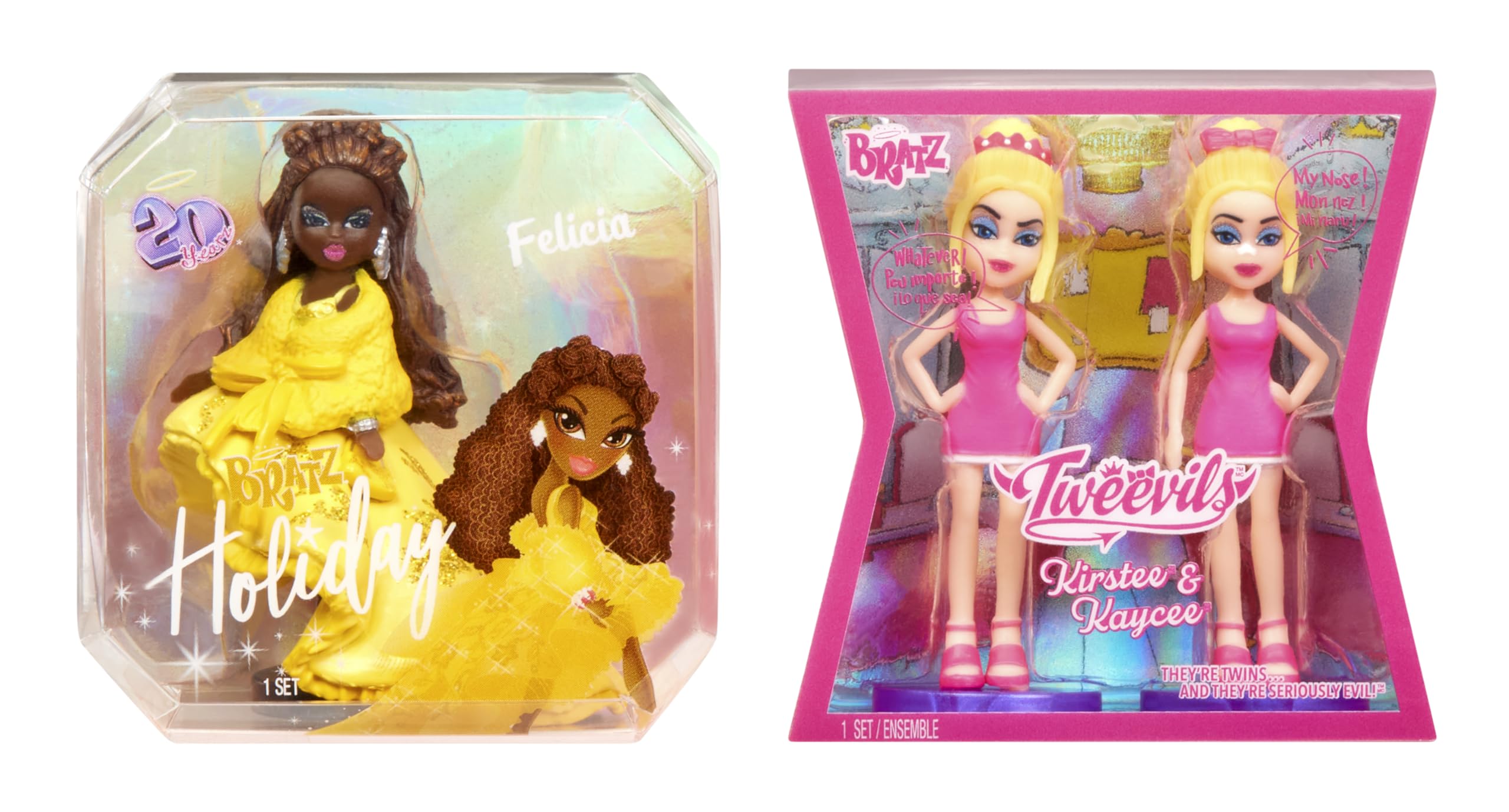 Bratz Miniverse Holiday Felicia mini figure with detailed craftsmanship.