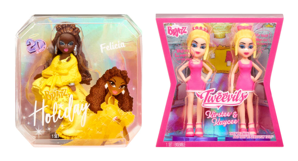 Bratz Miniverse Holiday Felicia mini figure with detailed craftsmanship.