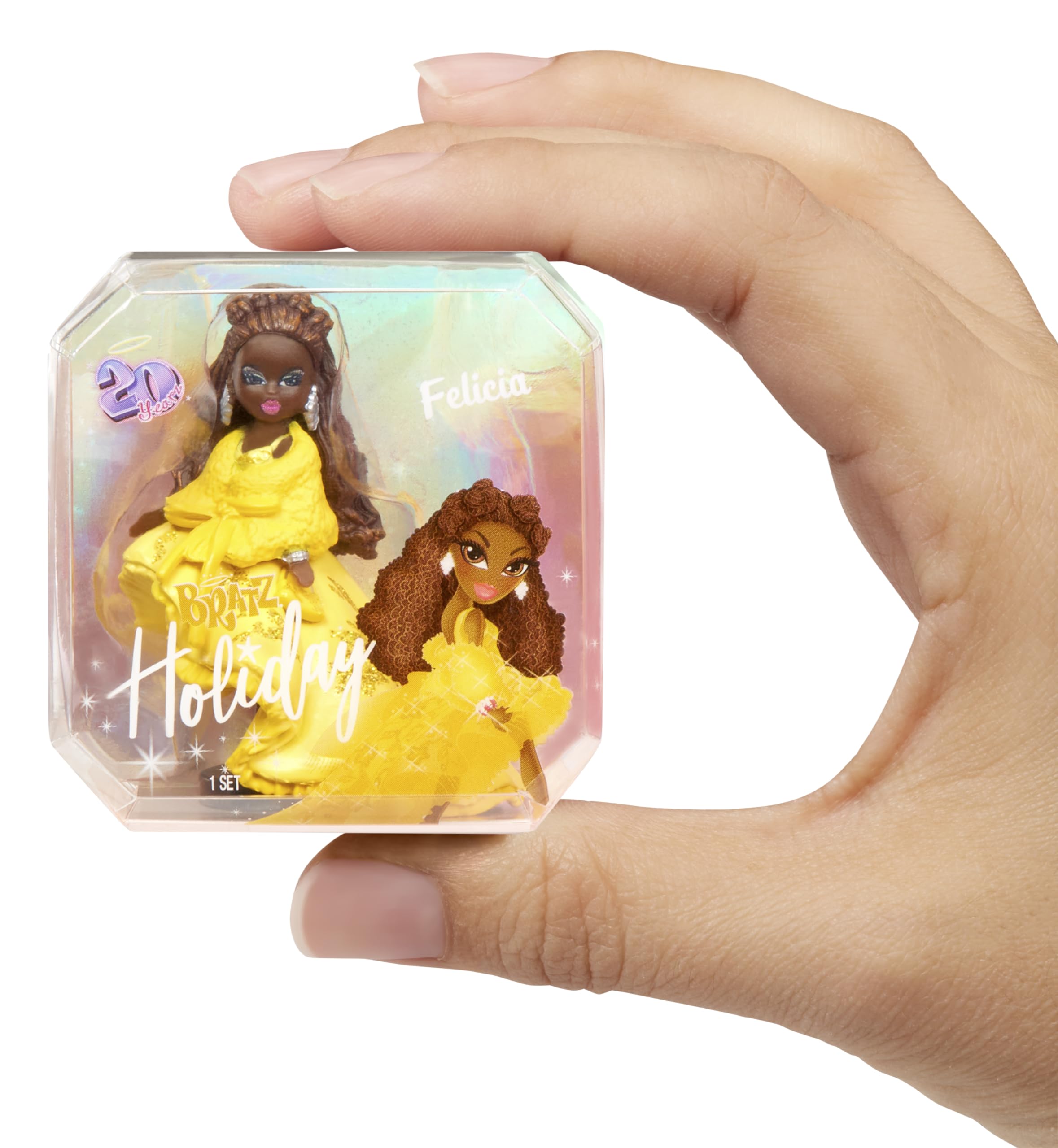 Bratz Miniverse holographic display packaging enhances shelf presence.