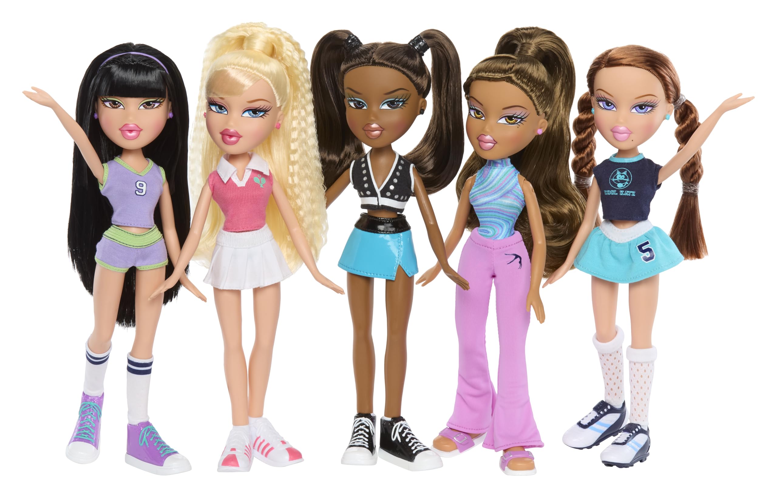 Bratz Play Sportz Cloe sneakers complete the athletic ensemble.