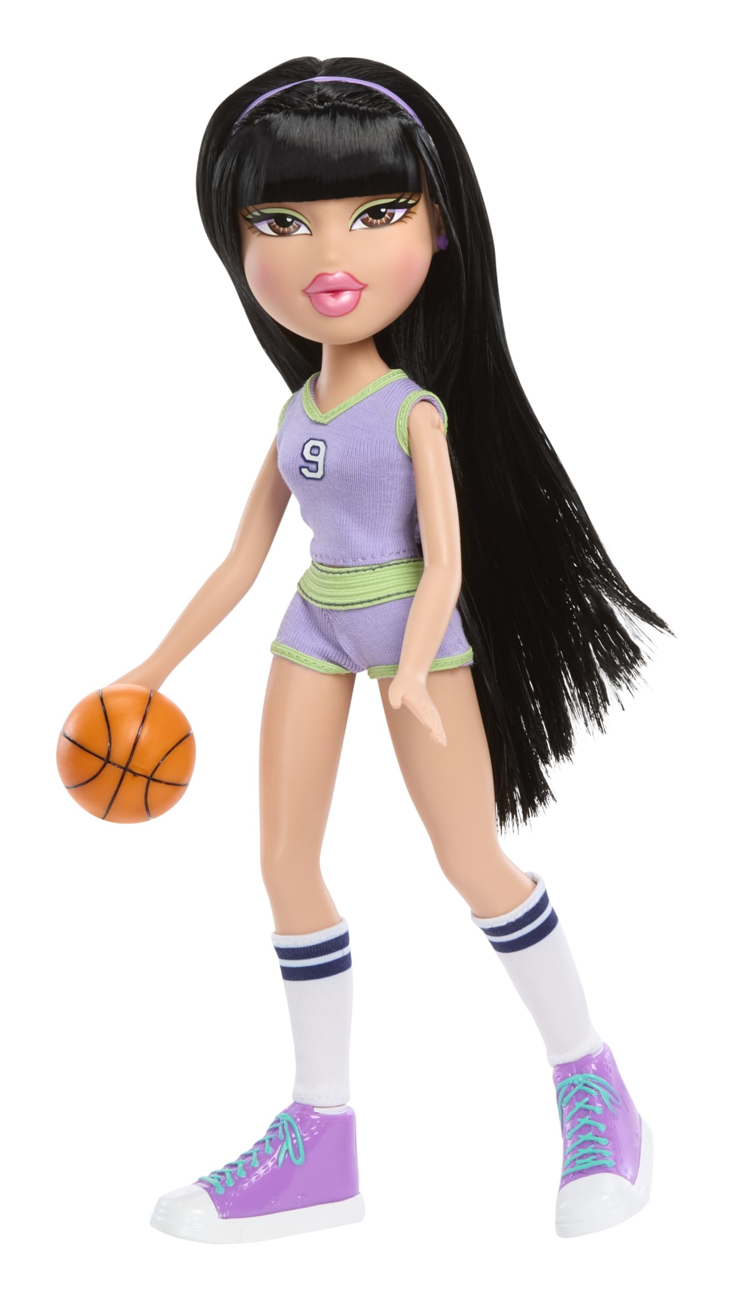 Bratz Play Sportz Jade includes a basketball and sneakers for play-ready action.