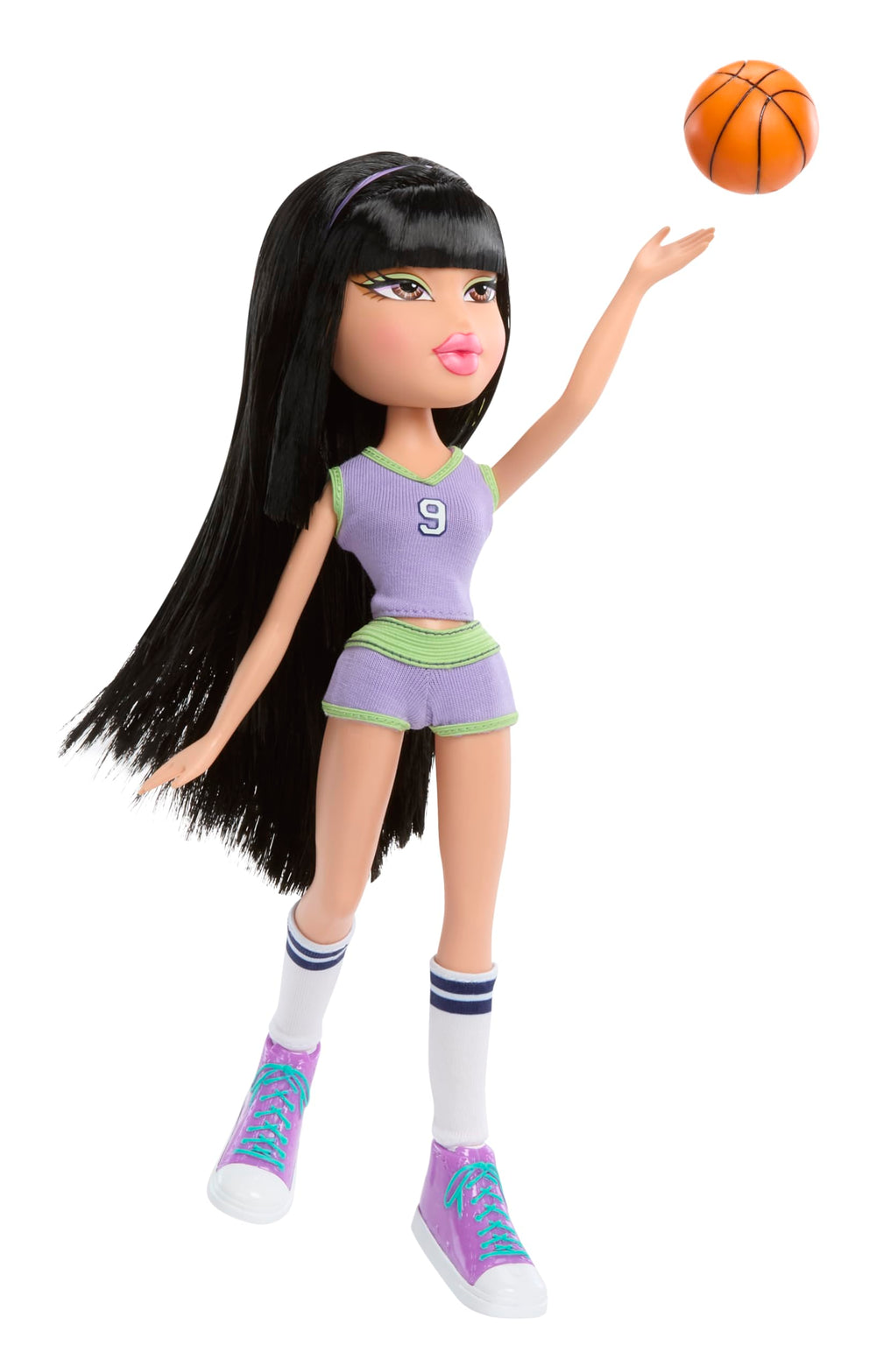 Bratz Play Sportz Jade featuring bangs and headband for complete sport chic.