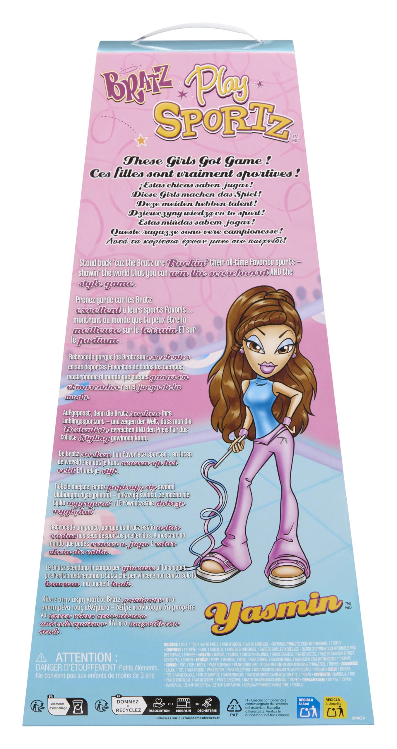 Bratz Play Sportz Yasmin shoes and socks set for complete sports look