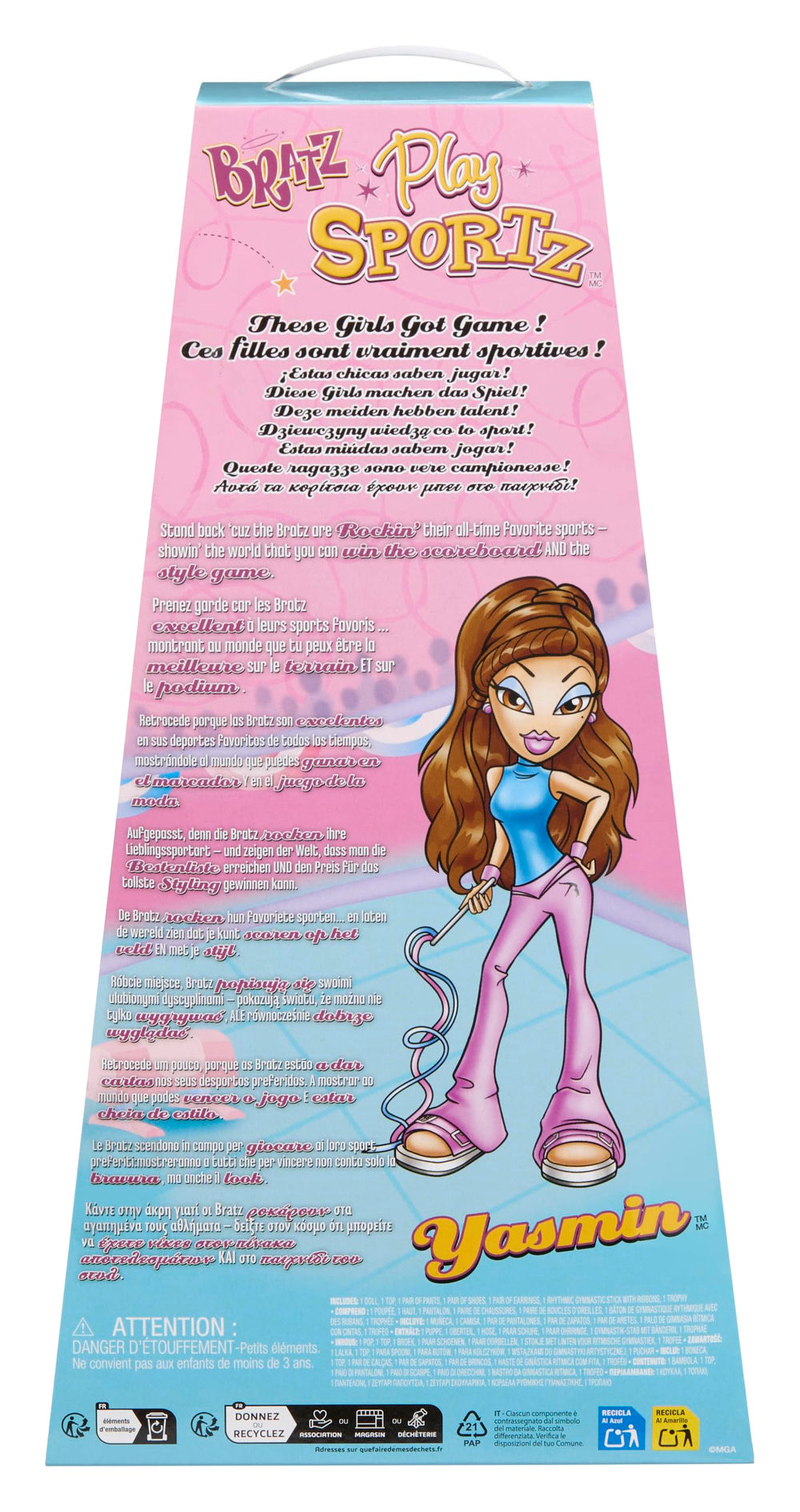 Bratz Play Sportz Yasmin shoes and socks set for complete sports look