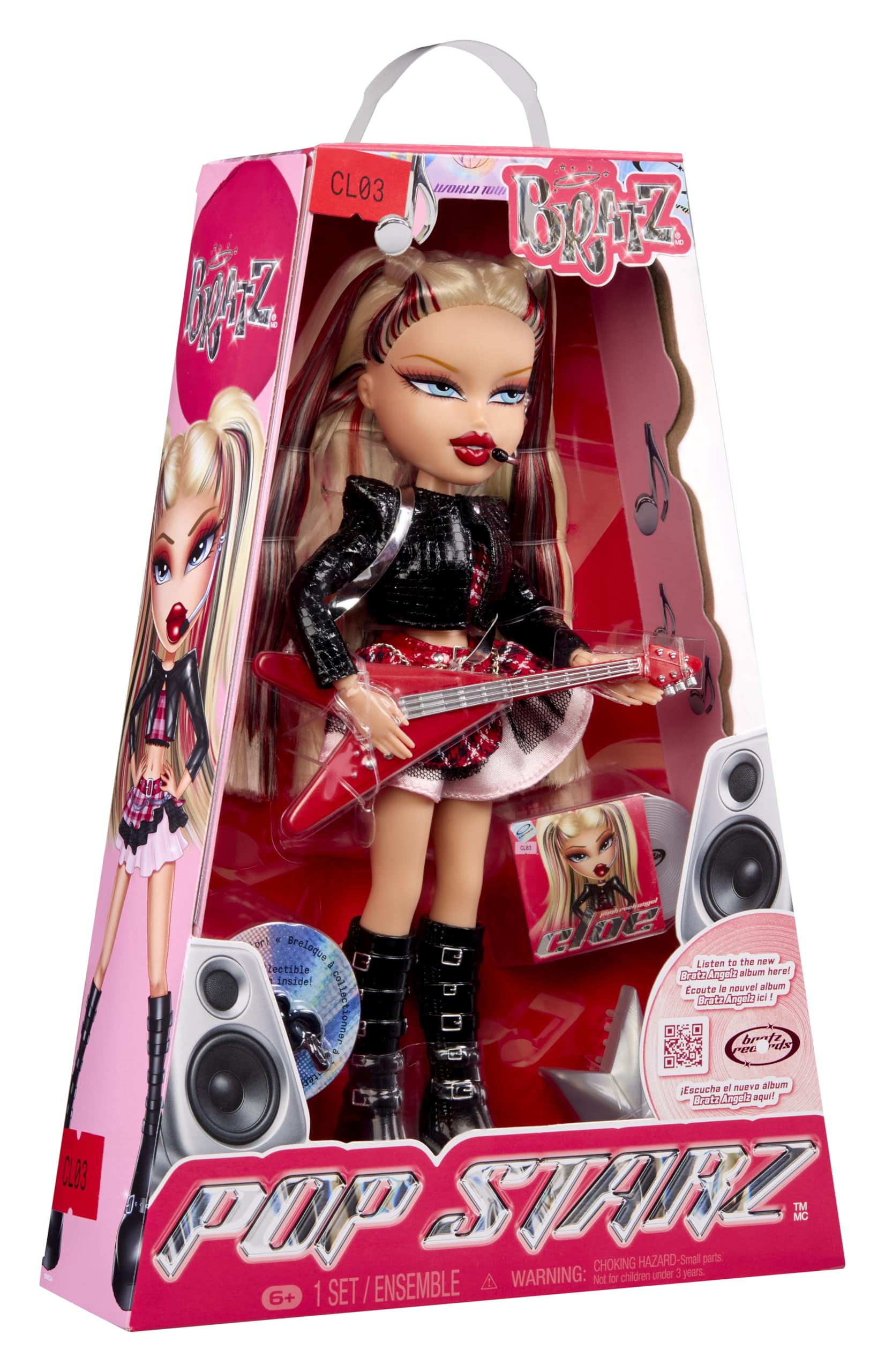 Bratz Pop Starz Cloe half-up pigtails offer bold styling options