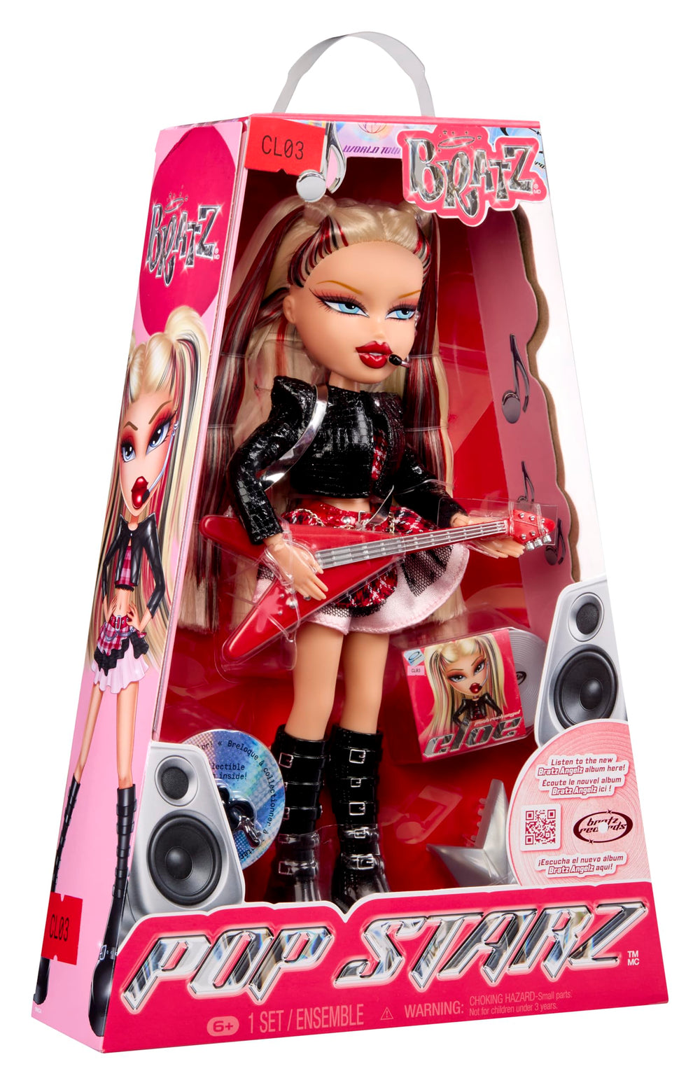 Bratz Pop Starz Cloe half-up pigtails offer bold styling options