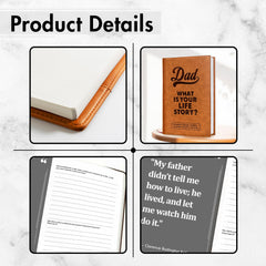BRAVEBUG Dad Story Book gift-ready, ideal for personalized father celebrations.