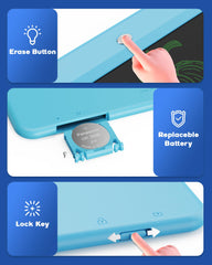 Bravokids 10-inch LCD writing tablet in use by child
