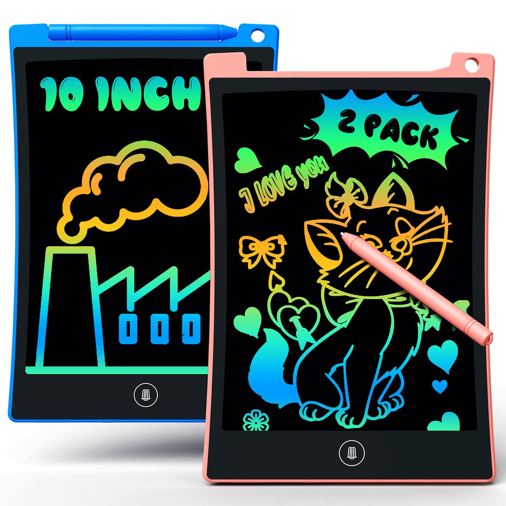 Bravokids 2-pack LCD writing tablet 10inch colorful doodle board for kids on the go.