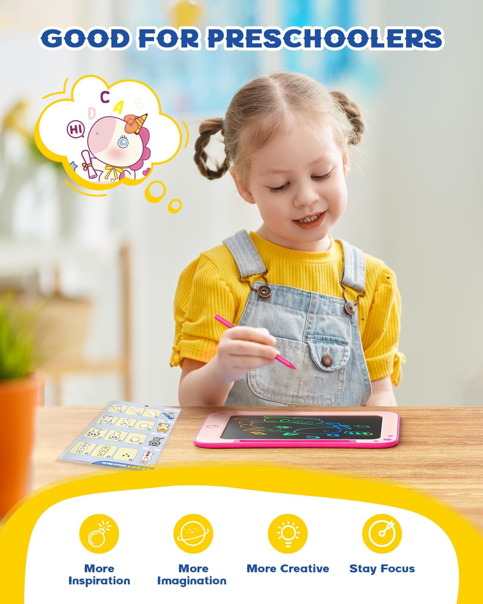 Bravokids LCD doodle pad for mess-free creative play