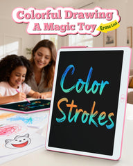 Bravokids no radiation color screen provides comfortable viewing during extended doodling.