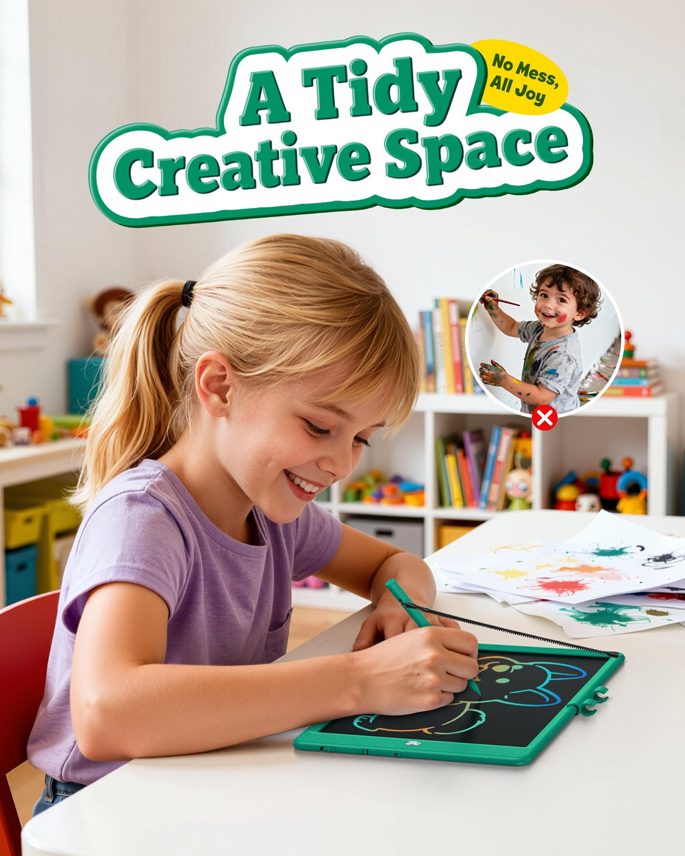 Bravokids travel-friendly doodle pad keeps kids engaged during trips